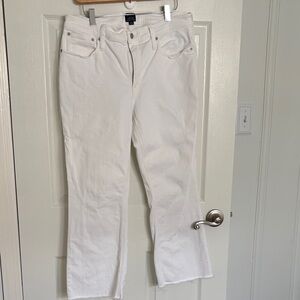 JCrew Factory- mid rise flare crop- size 31